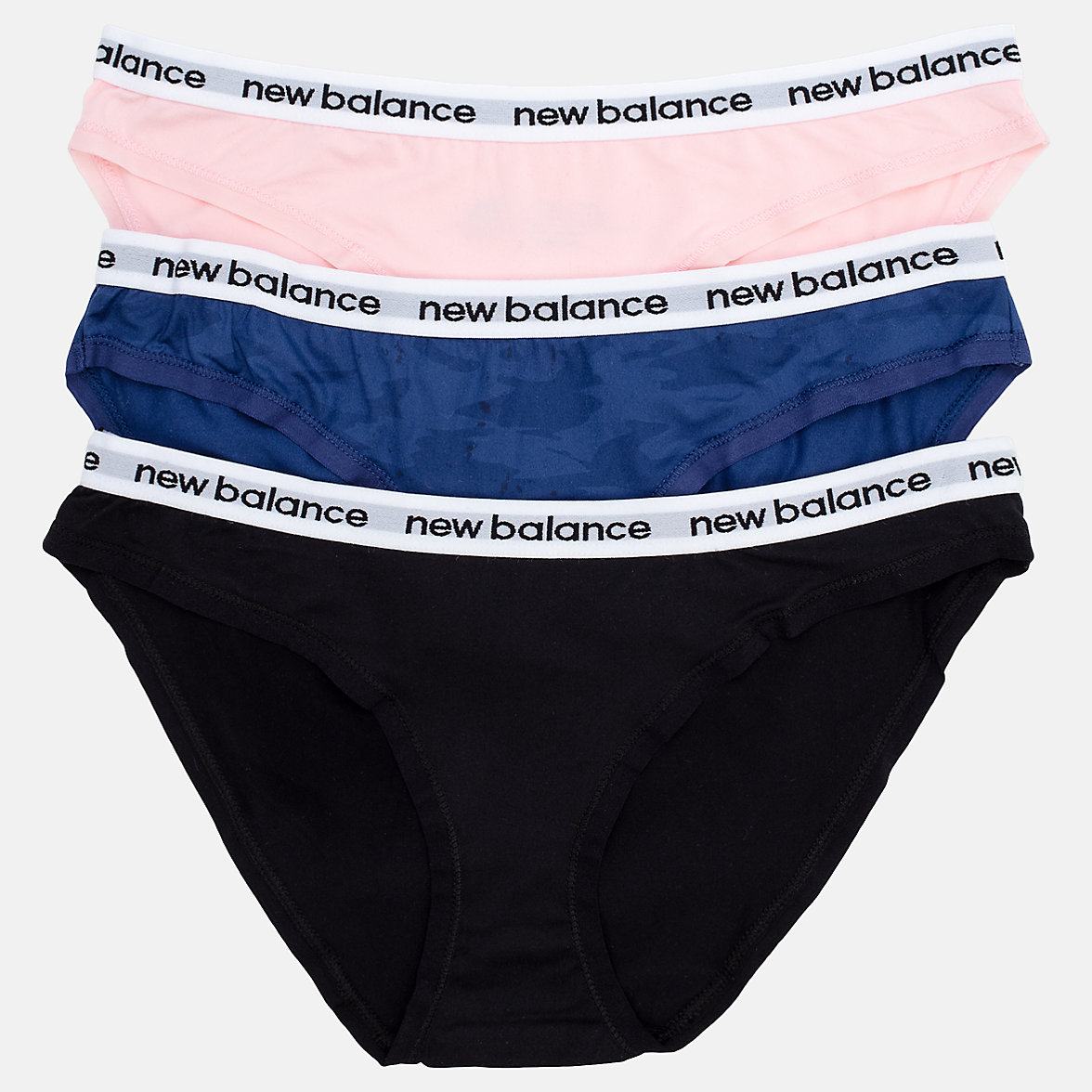 Bielizny New Balance Eversoft Hipster 3PK Damskie Czarne Różowe | 492376-WOX