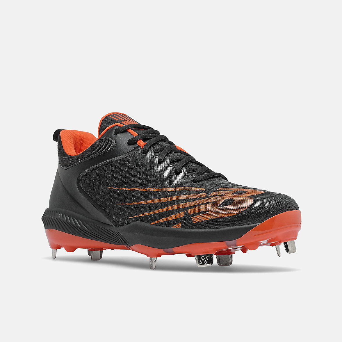 Buty Baseballowe New Balance FuelCell 4040 v6 Metal Męskie Czarne Pomarańczowe | 081946-XMD