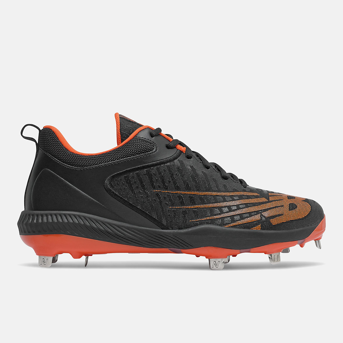 Buty Baseballowe New Balance FuelCell 4040 v6 Metal Męskie Czarne Pomarańczowe | 081946-XMD