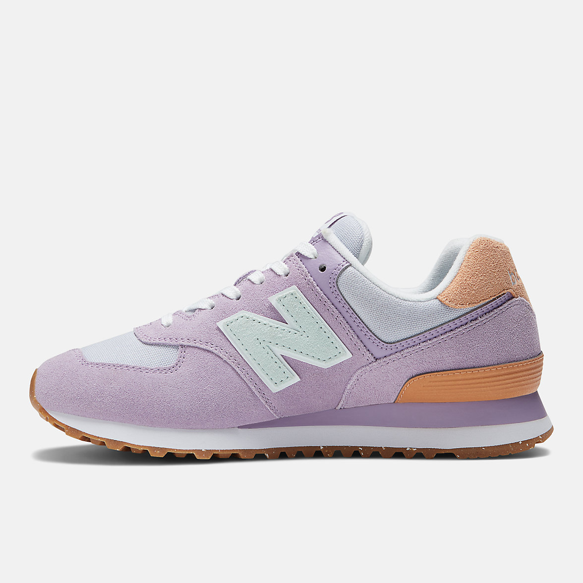 Buty Lifestyle New Balance 574 Damskie Fioletowe | 302481-HRX