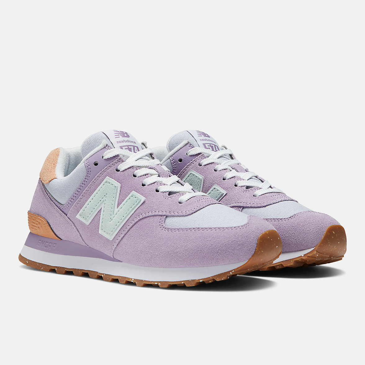 Buty Lifestyle New Balance 574 Damskie Fioletowe | 302481-HRX