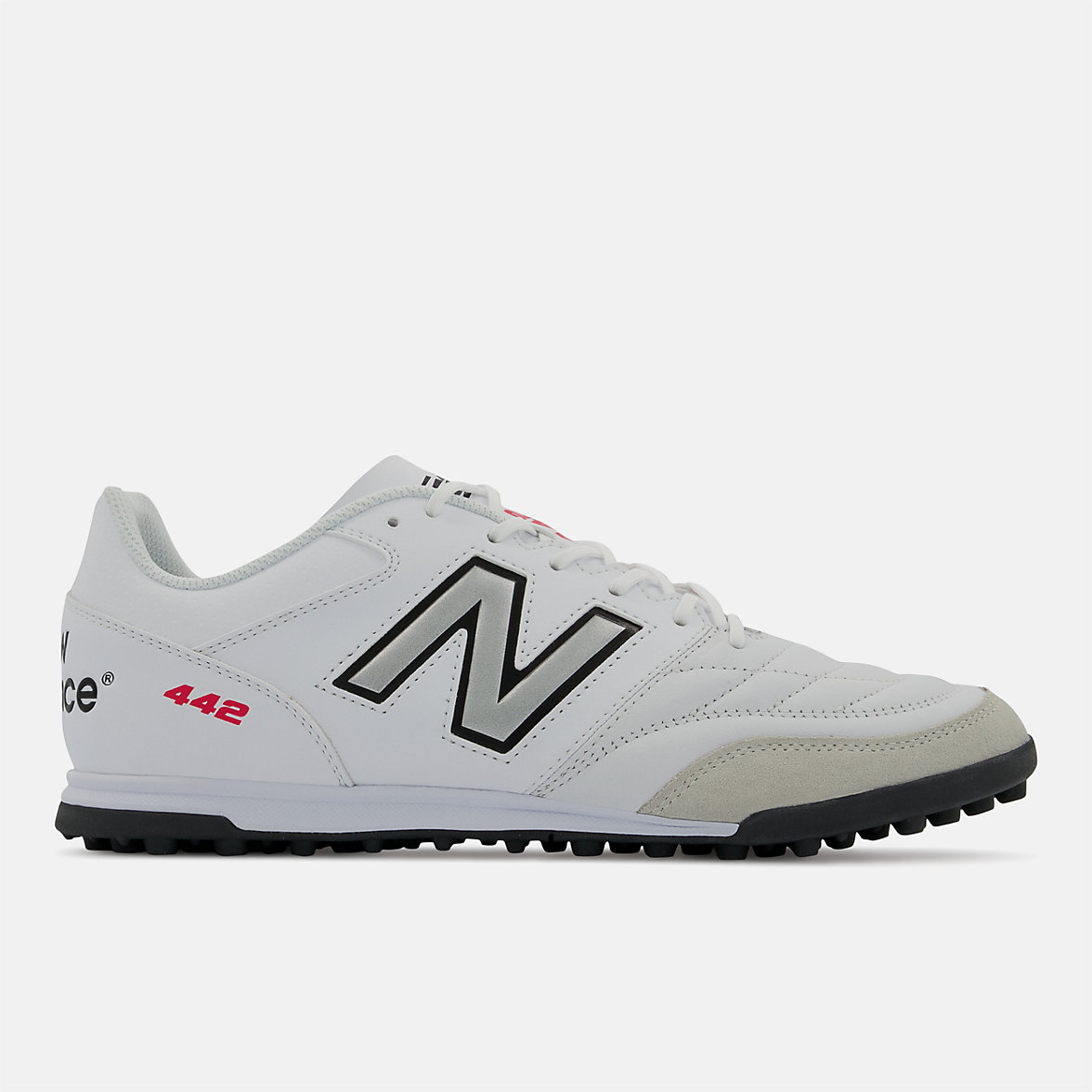 Buty Piłkarskie New Balance 442 V2 TEAM TF Damskie Białe Czarne | 804629-HVM