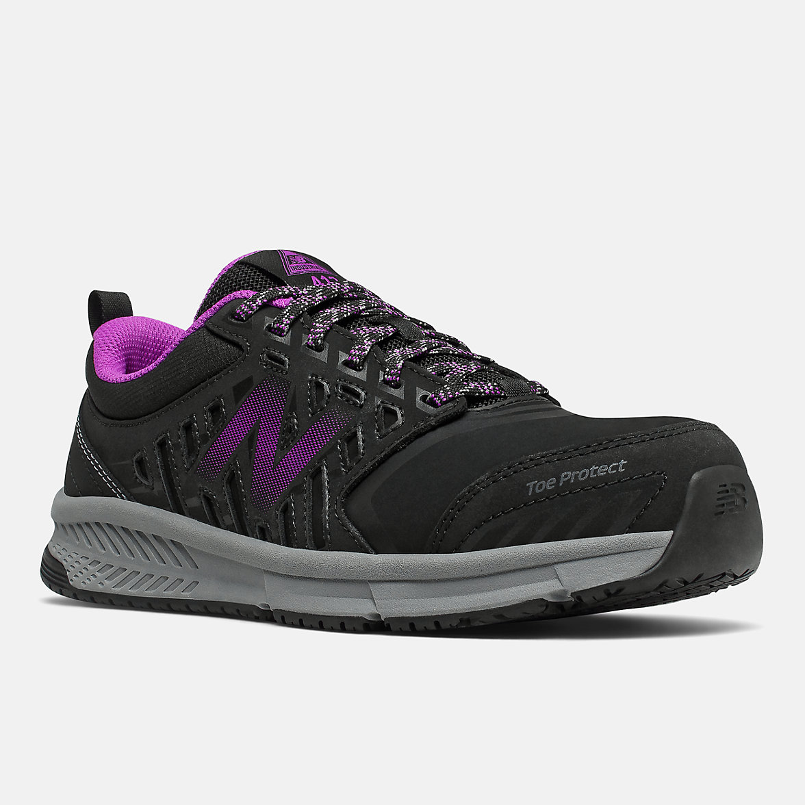 Buty Robocze New Balance 412v1 Alloy Metalowym Damskie Czarne Fioletowe | 049512-PYG