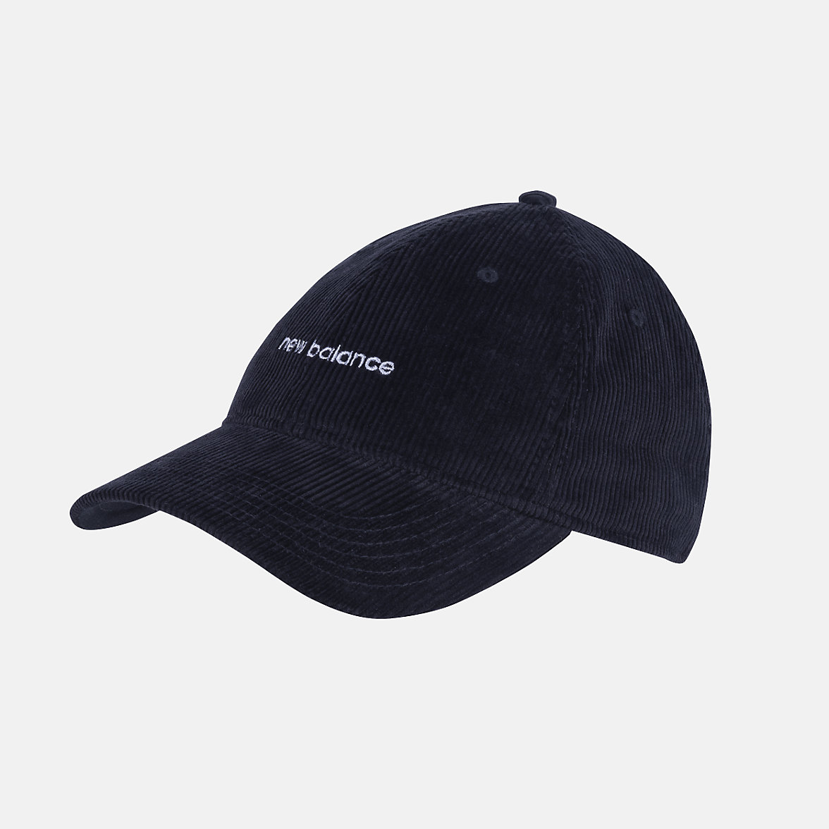 Czapki New Balance Washed Corduroy 6 Panel Klasyczne Damskie Czarne | 598642-WFH