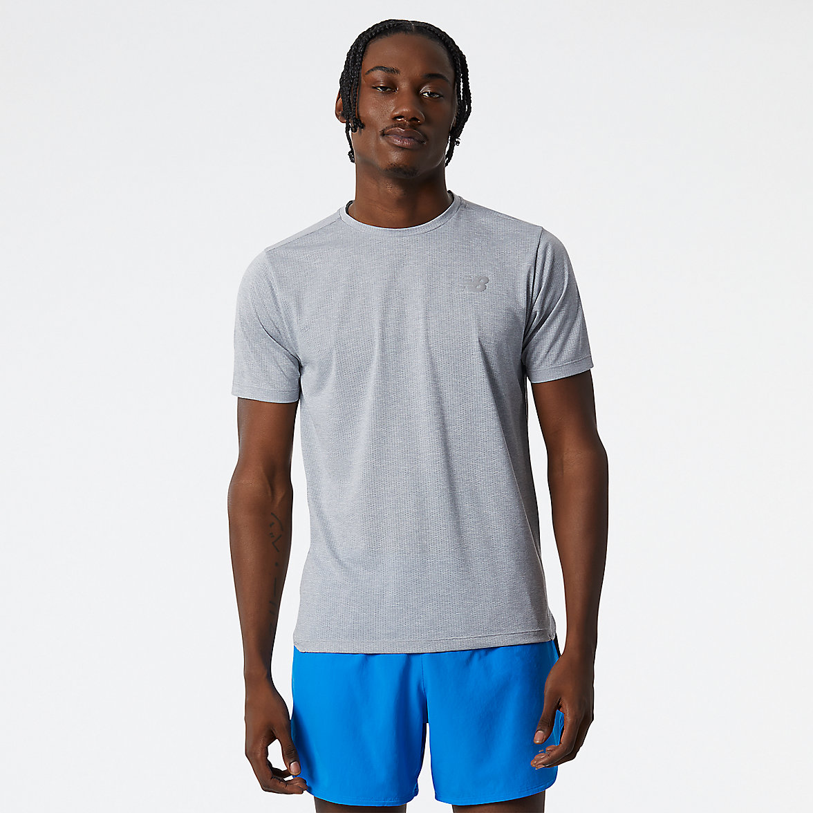 Koszule New Balance Impact Run Męskie Szare | 021637-OPB