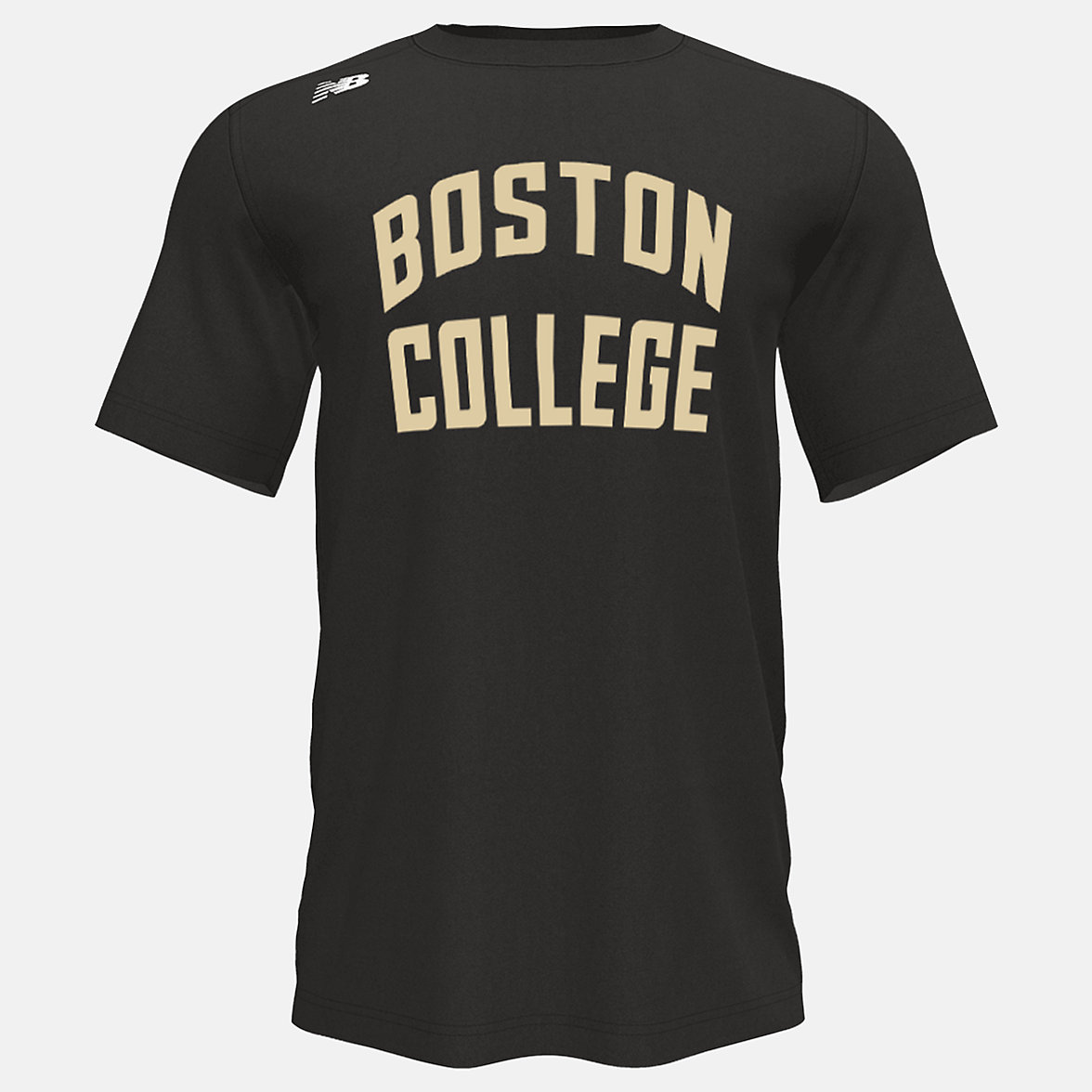 Koszule New Balance Krótkie Tech(Boston College) Męskie Czarne | 948671-XMZ