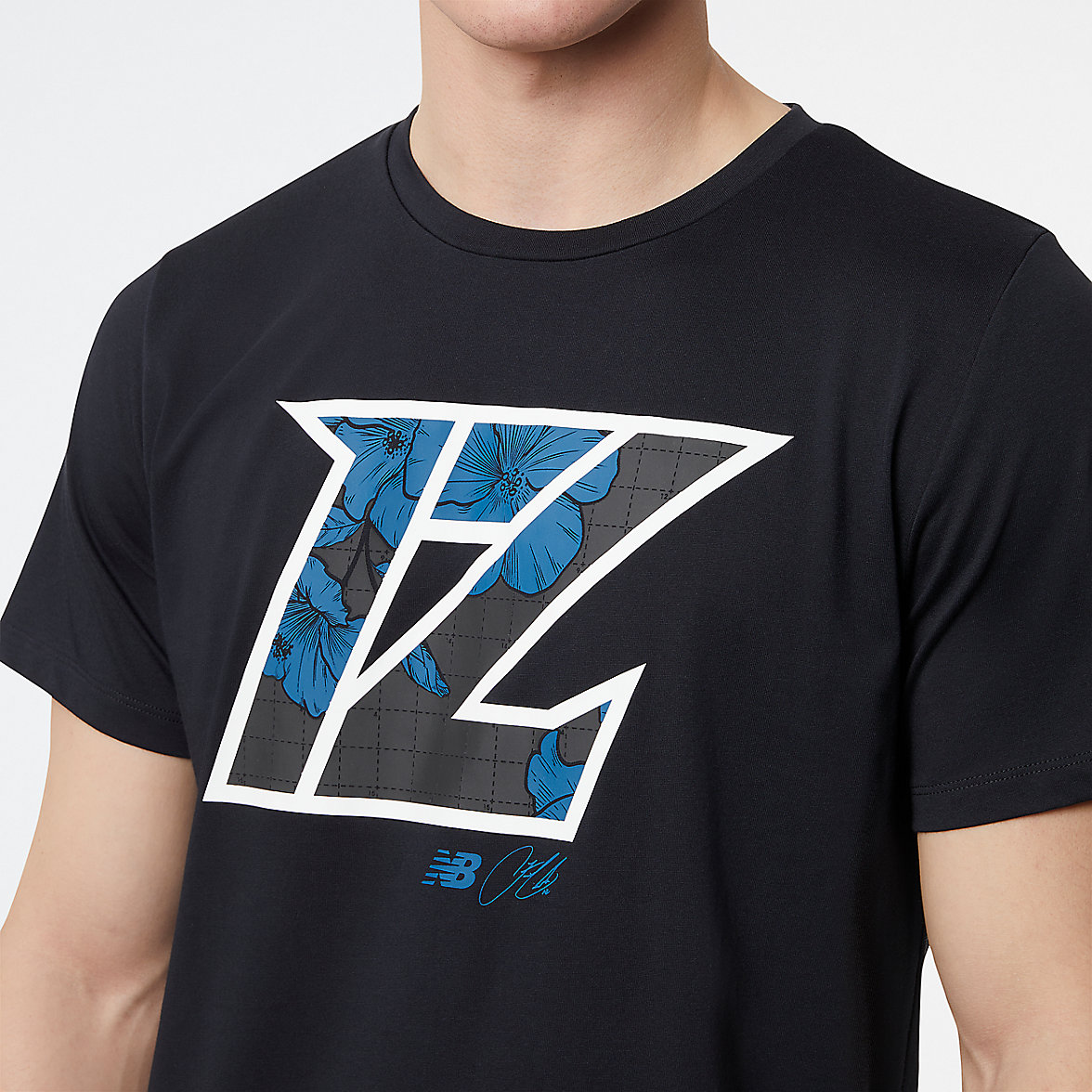 Koszule New Balance Lindor Logo Męskie Czarne Niebieskie | 047129-UJK