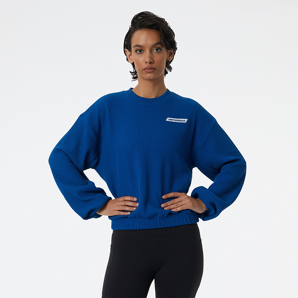 Koszule New Balance Springloft Damskie Niebieskie | 021796-AVF