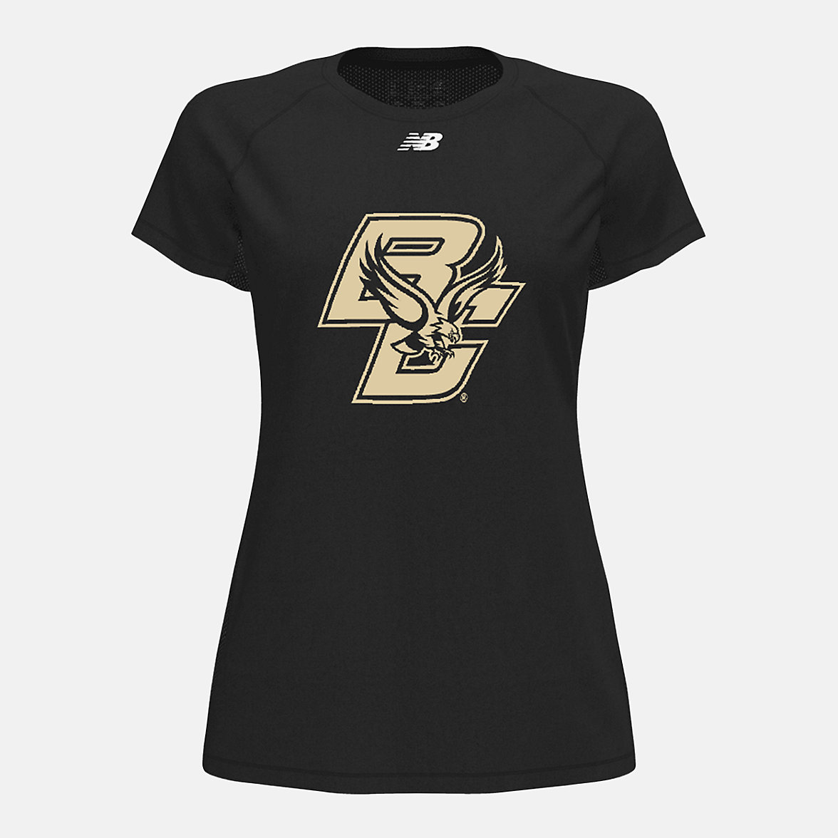 Koszule New Balance W Raglan Tech(Boston College) Damskie Czarne | 432579-MBL