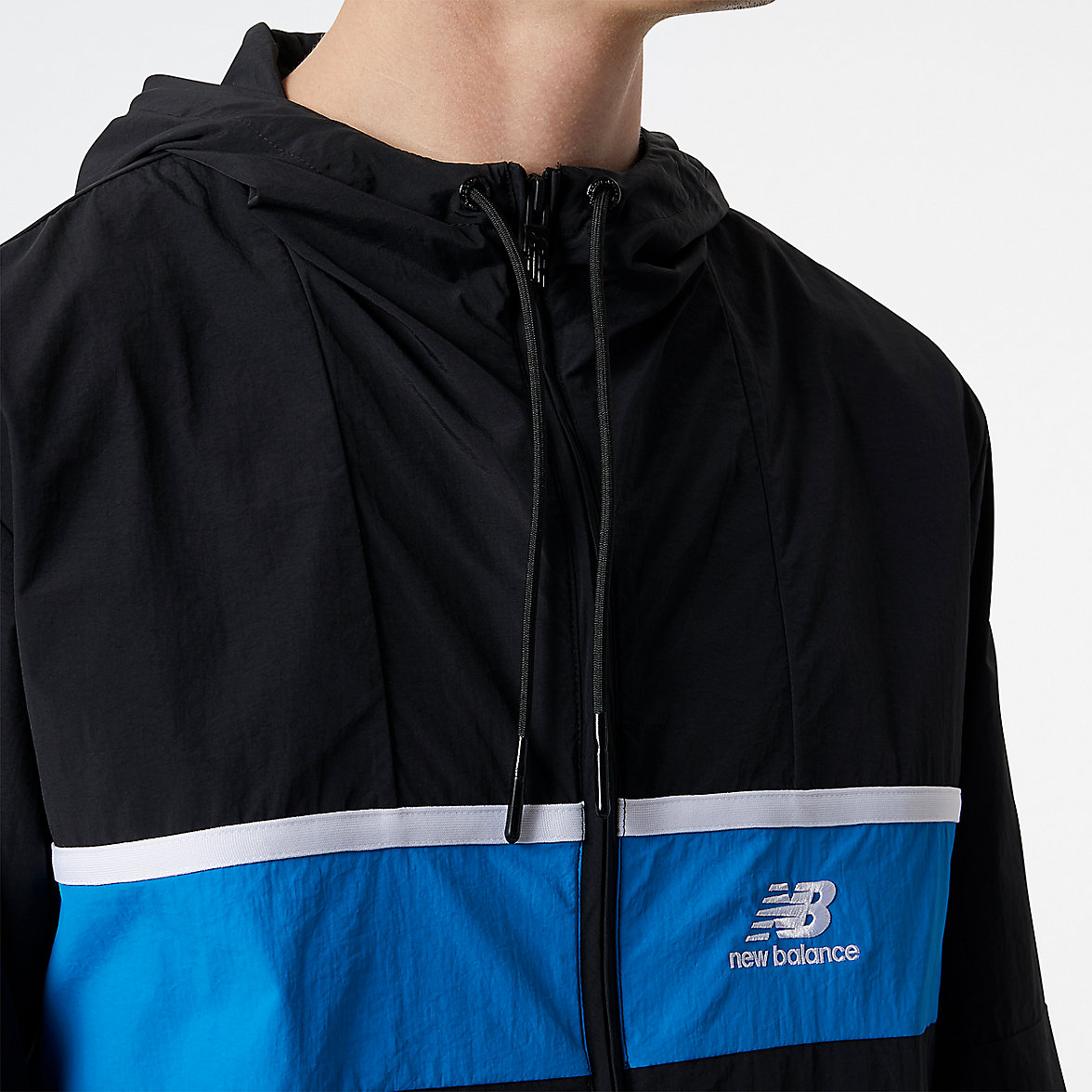 Kurtka New Balance NB Athletics Amplified Windbreaker Męskie Czarne | 460287-DUY
