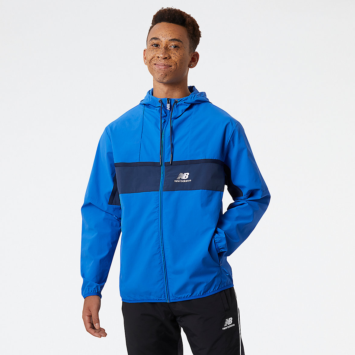 Kurtka New Balance NB Athletics Amplified Windbreaker Męskie Kolorowe | 704518-ZEB
