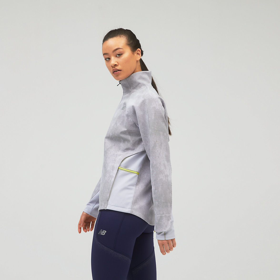 Kurtka New Balance Reflective Impact Run Zimowe Damskie Szare | 574692-GDU