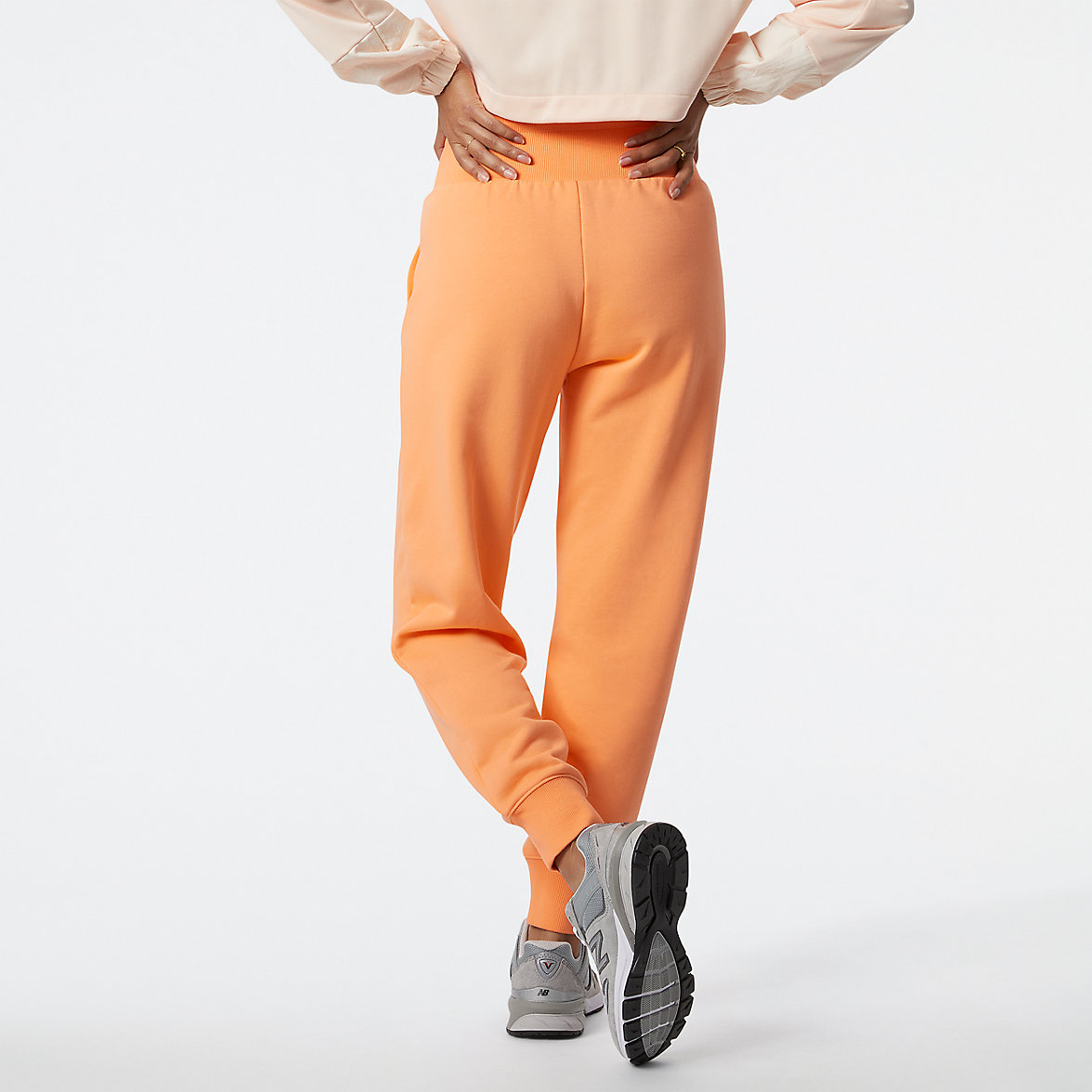 Legginsy New Balance NB Athletics Amplified Fleece Damskie Koralowe | 350896-ATN