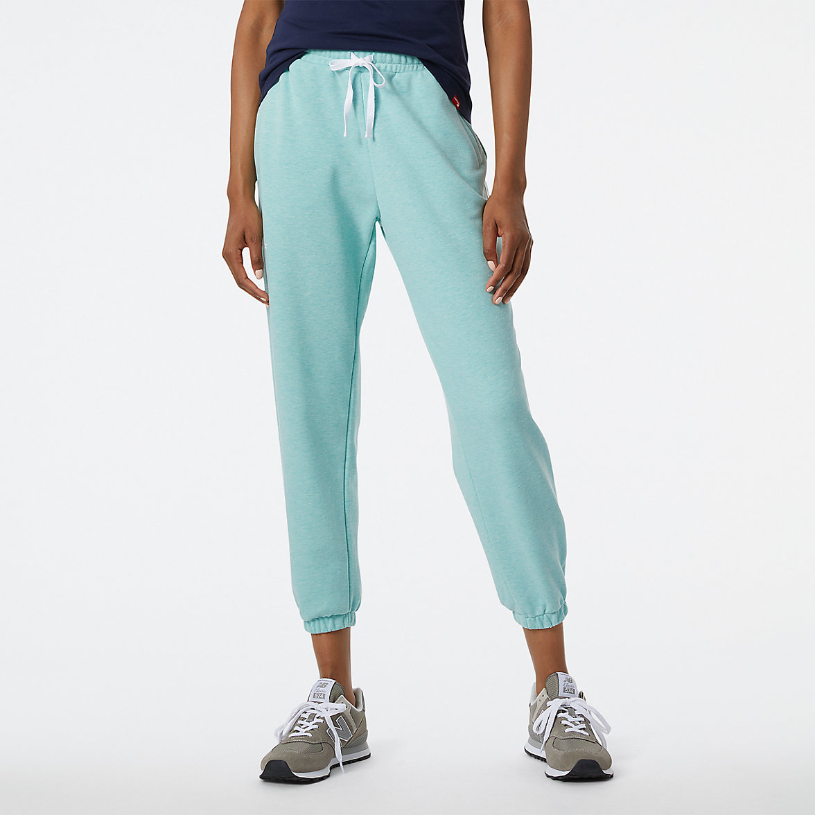 Legginsy New Balance NB Essentials Damskie Kolorowe | 579610-LBW