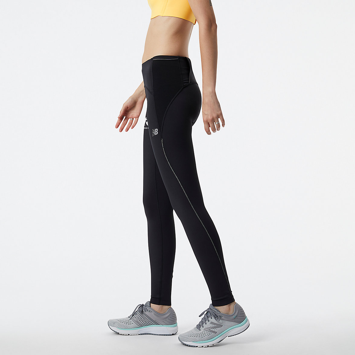 Legginsy New Balance Run For Life Impact Run Damskie Czarne | 567109-RUX