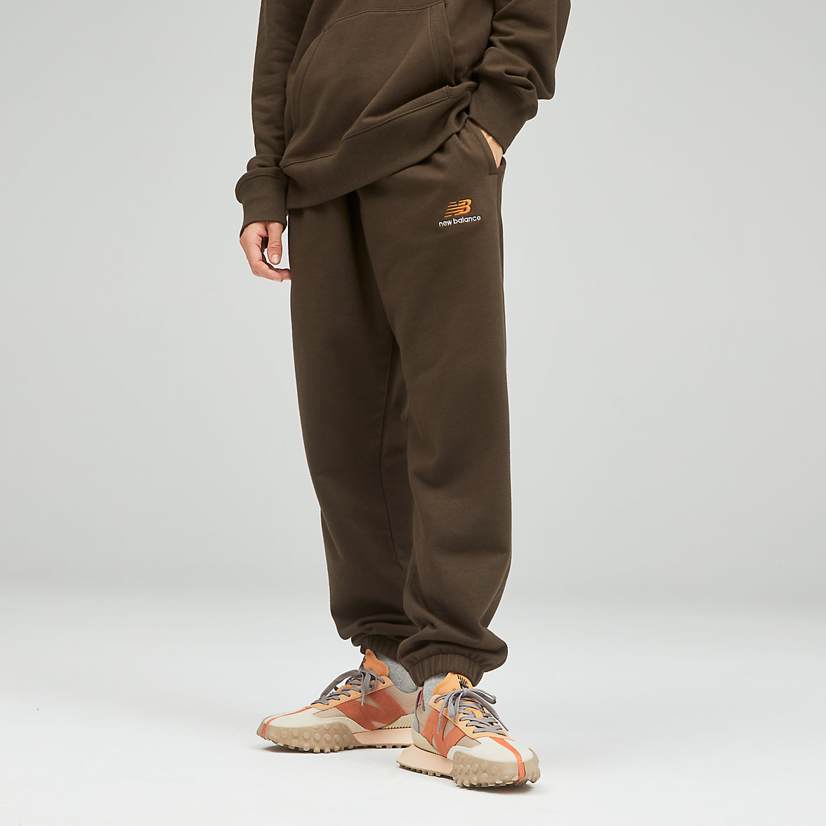 Legginsy New Balance Uni-ssentials French Terry Damskie Kolorowe | 563418-FJM