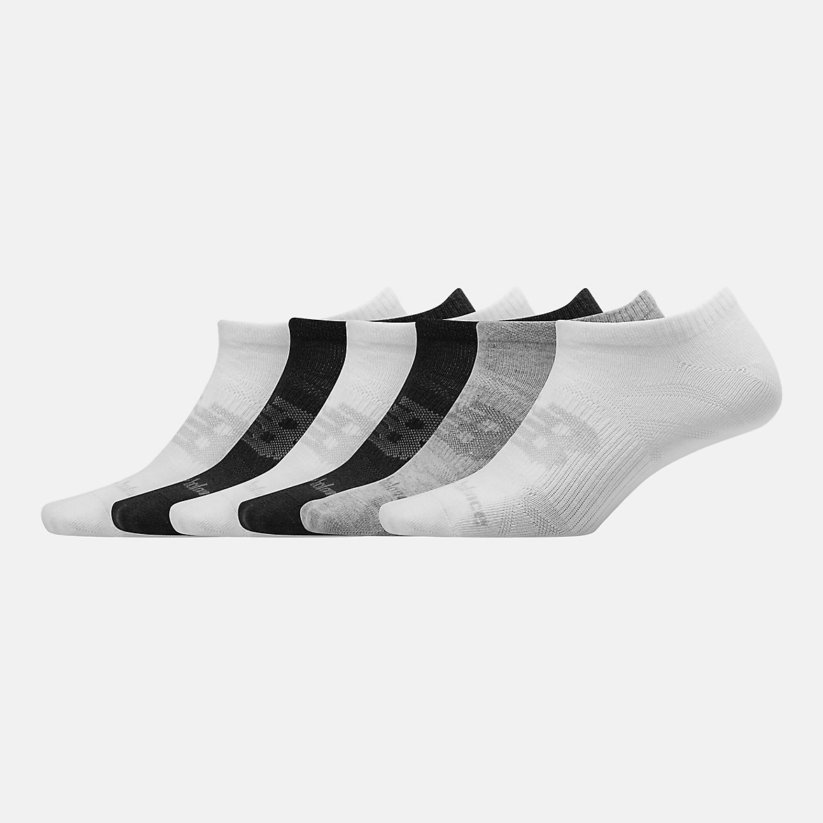 Skarpety New Balance Płaskie Knit No Show 6 Pack Damskie Kolorowe | 635127-WFR