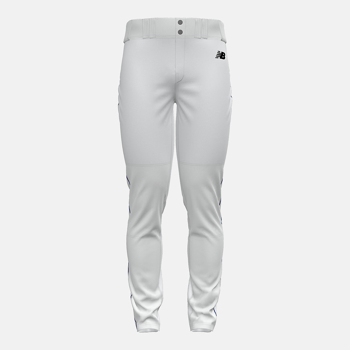 Spodnie New Balance Adversary 2 Baseball Piped Tapered Męskie Białe Niebieskie | 728504-TVY