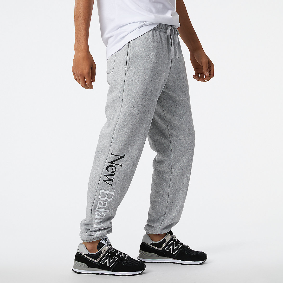 Spodnie New Balance NB Essentials Celebrate Męskie Szare | 984512-RDX