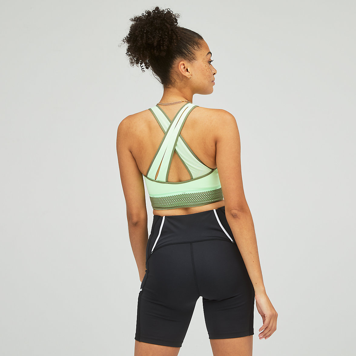 Staniki Sportowe New Balance Q SPEED Shape Shield Crop Damskie Kolorowe | 719564-CWE