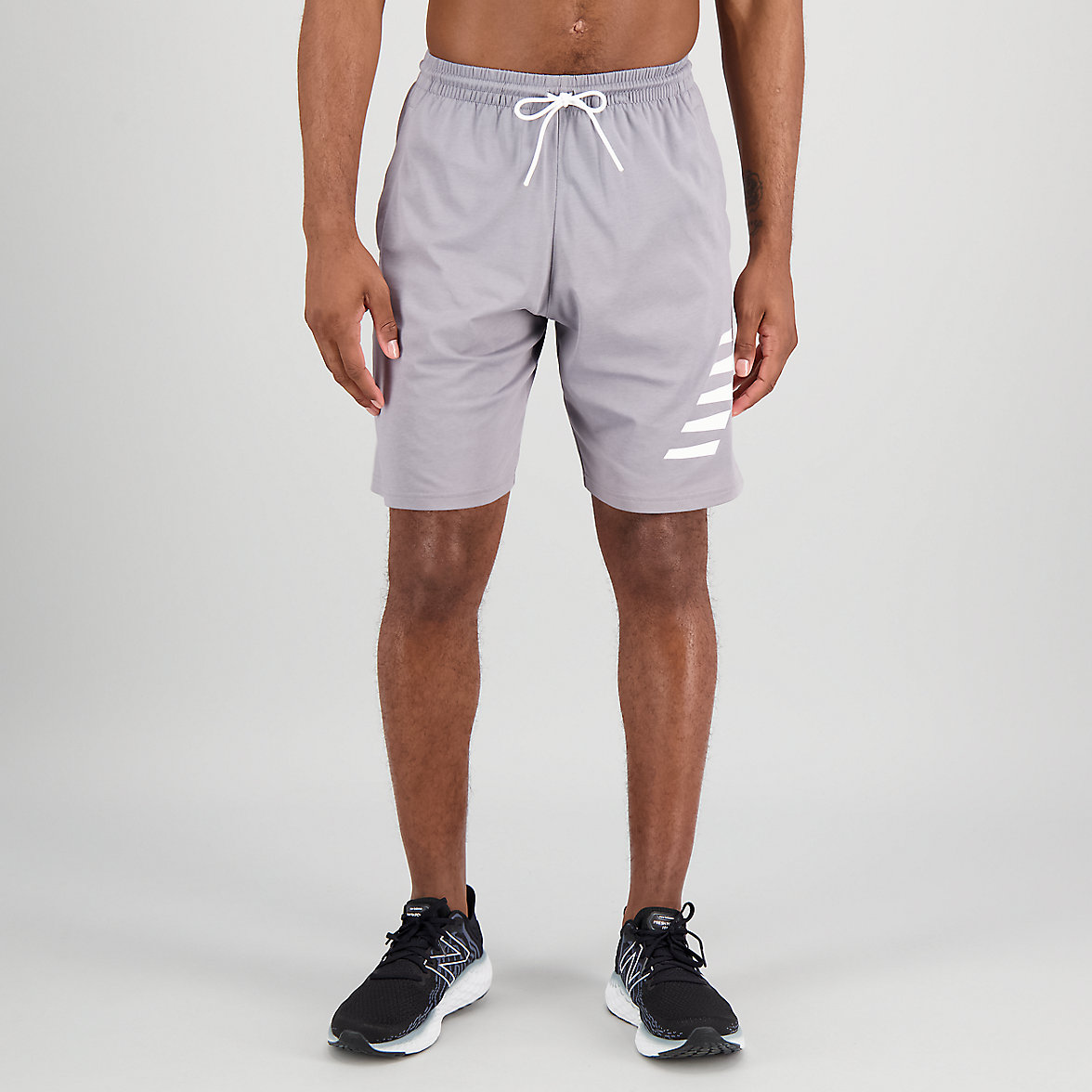 Szorty New Balance Heathertech Knit Męskie Szare | 853461-JGY