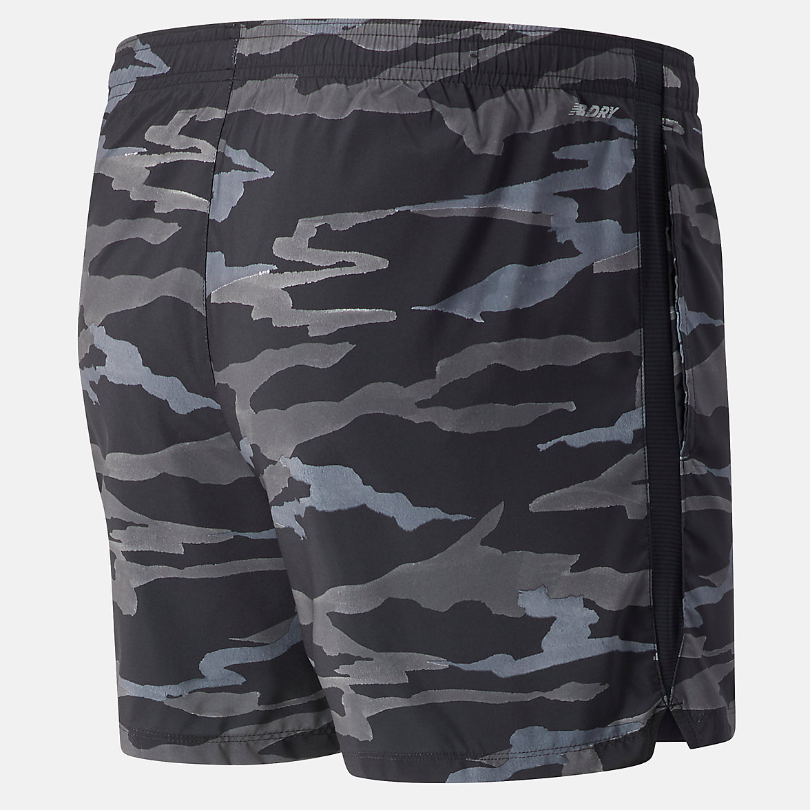 Szorty New Balance Printed Accelerate 5 inch Męskie Czarne Szare | 890514-NCE