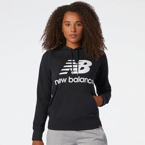 Bluzy Z Kapturem New Balance NB Essentials Damskie Czarne | 536918-ADM