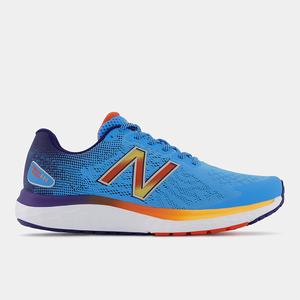 Buty do Biegania New Balance Fresh Foam 680v7 Męskie Niebieskie Pomarańczowe | 750938-WUZ