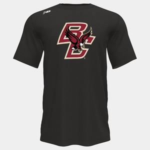 Koszule New Balance Krótkie Tech(Boston College) Męskie Czarne | 759380-LXI