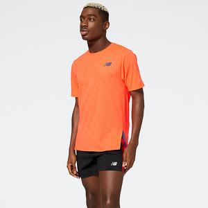 Koszule New Balance Q Speed Jacquard Męskie Czerwone | 096421-VKF