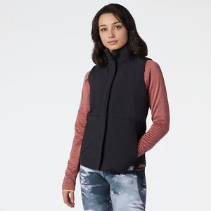 Kurtka New Balance NB Heat Grid Vest Damskie Czarne | 523874-TUV
