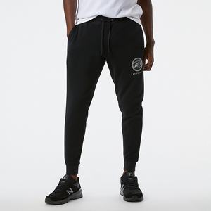 Spodnie New Balance NB Hoops Essential Męskie Czarne | 096278-IBU