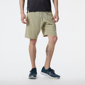 Szorty New Balance Heathertech Knit Męskie Oliwkowe | 586901-ESC